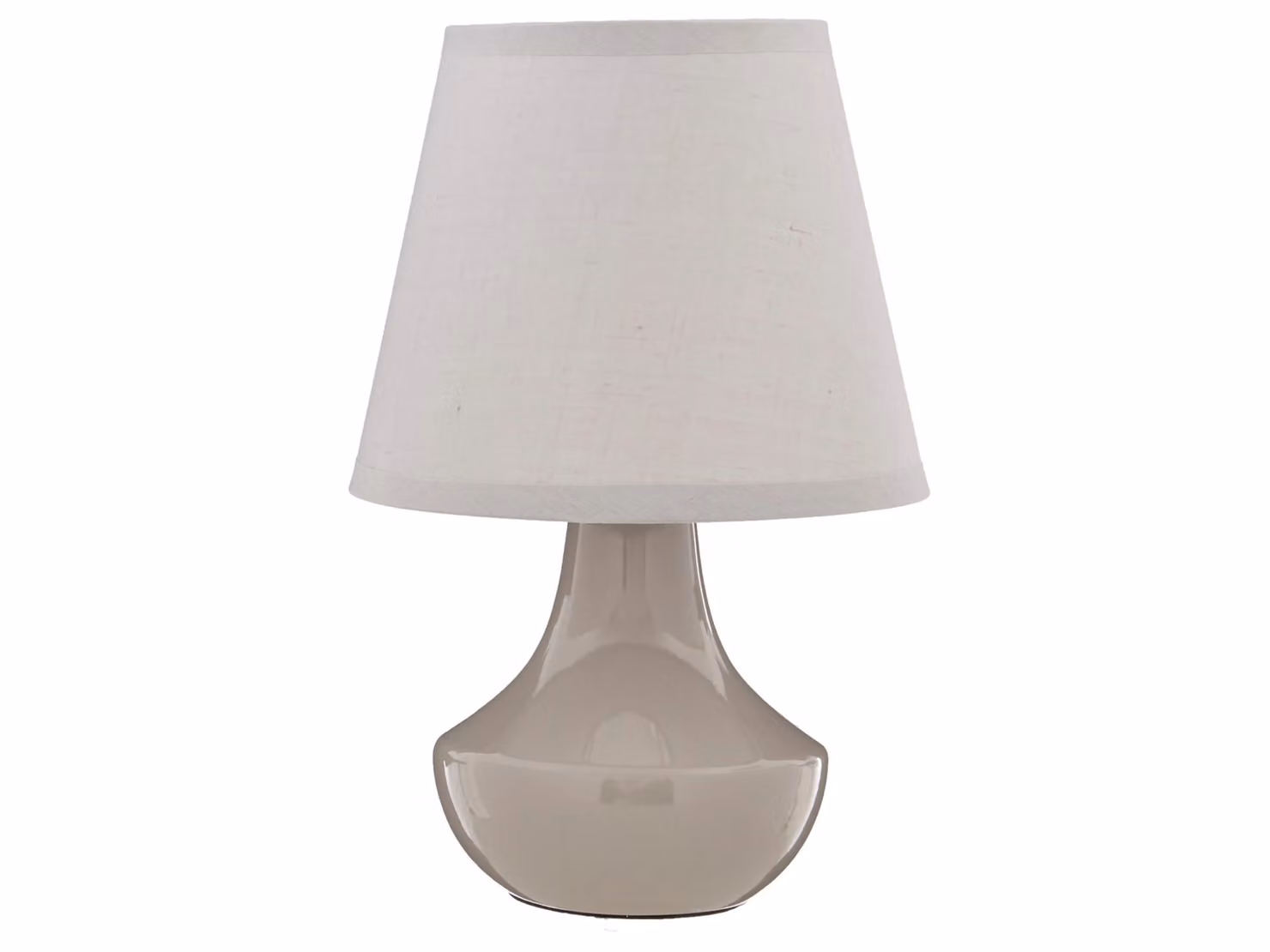 Orsina Set of 2 Grey Ceramic Table Lamps with Fabric Shades – 2