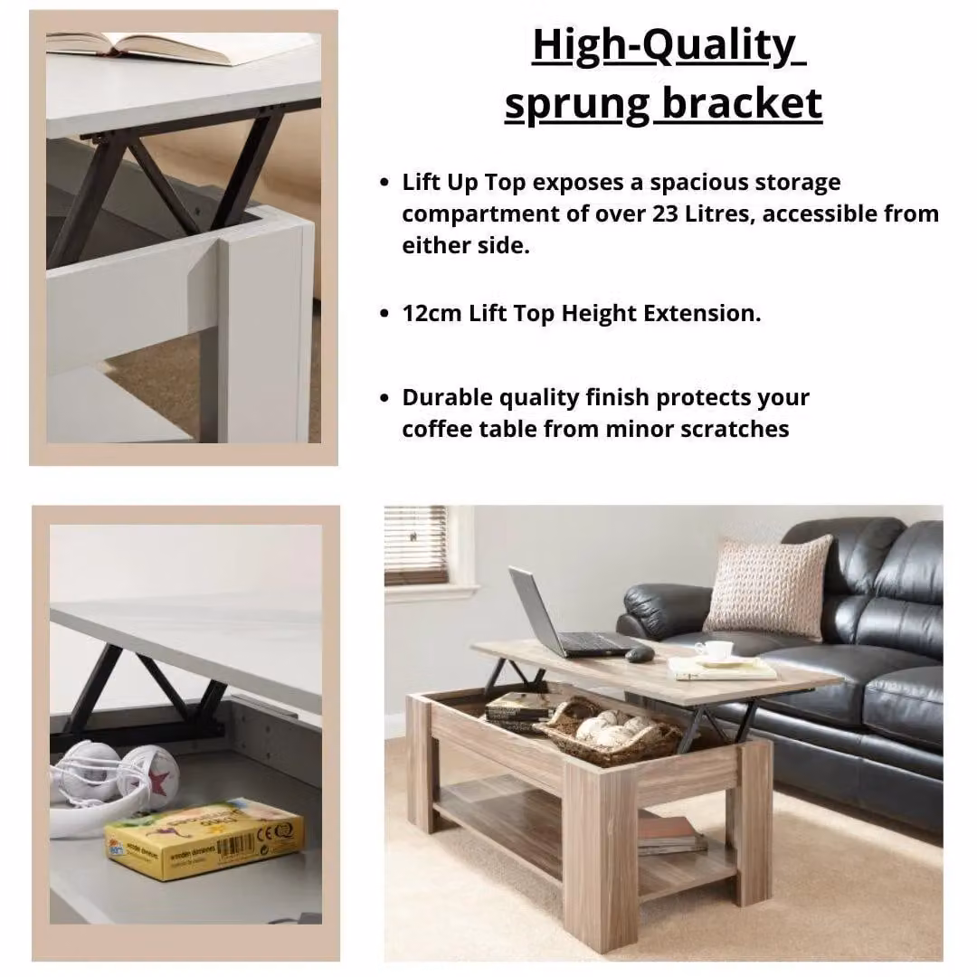 GFW Arvika Walnut Lift Up Coffee Table – 2