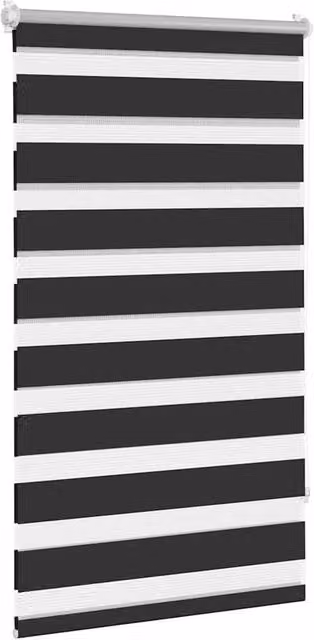 Berkfield Home Elegant Zebra Blind, Black and White, W: 90 cm, H: 150 cm