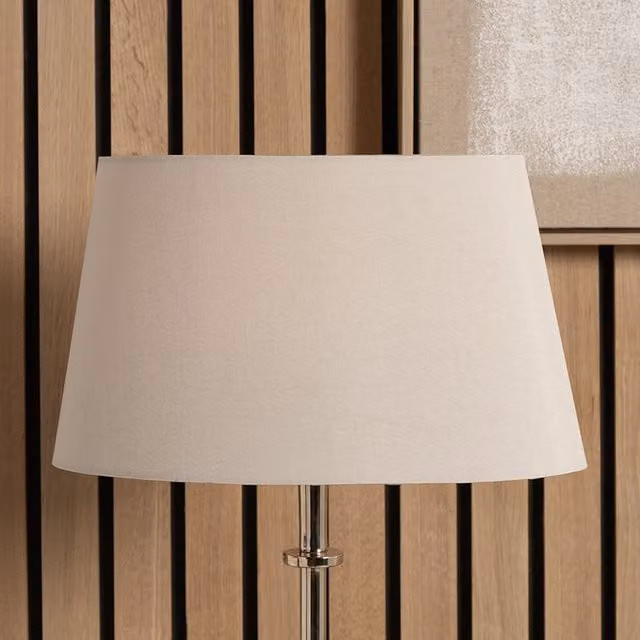Pacific Lifestyle Oval Ellipse Polysilk Tapered Table Lamp Shade in Brown, 35 cm