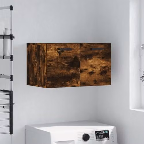 vidaXL Wall-Mounted Cabinet in Smoked Oak, W: 60 cm, D: 35 cm, H: 35 cm – 2