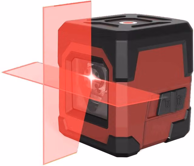 Lumberjack 360 Degree Self Levelling Laser Cross Level with IP54 Shockproof Casing in Red – 2