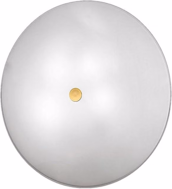 Netlighting Centro Designer Glass Flush Ceiling Light in White and Polished Gold with 4x E27 Sockets – 1