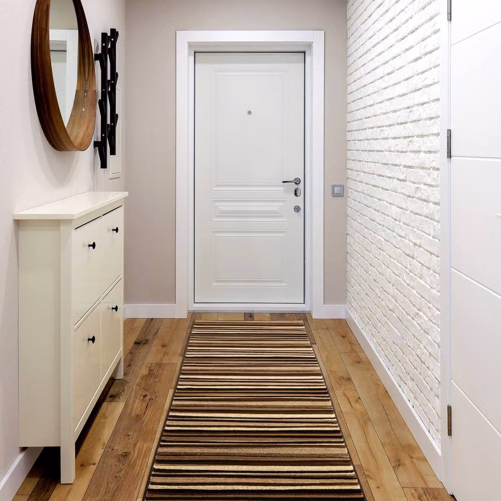RugsX Royal 5374 Striped Runner in Beige, W: 80 cm, L: 190 cm – 3