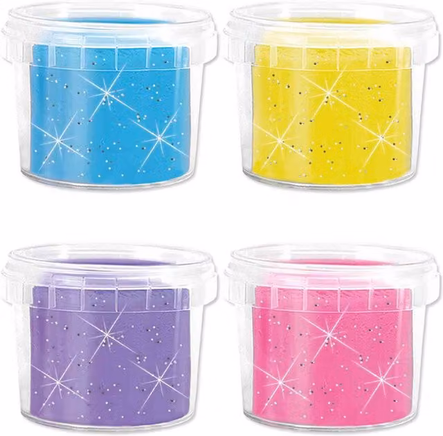 Feel Good Dough Sparkle Green Modeling Clay 4 x 90g