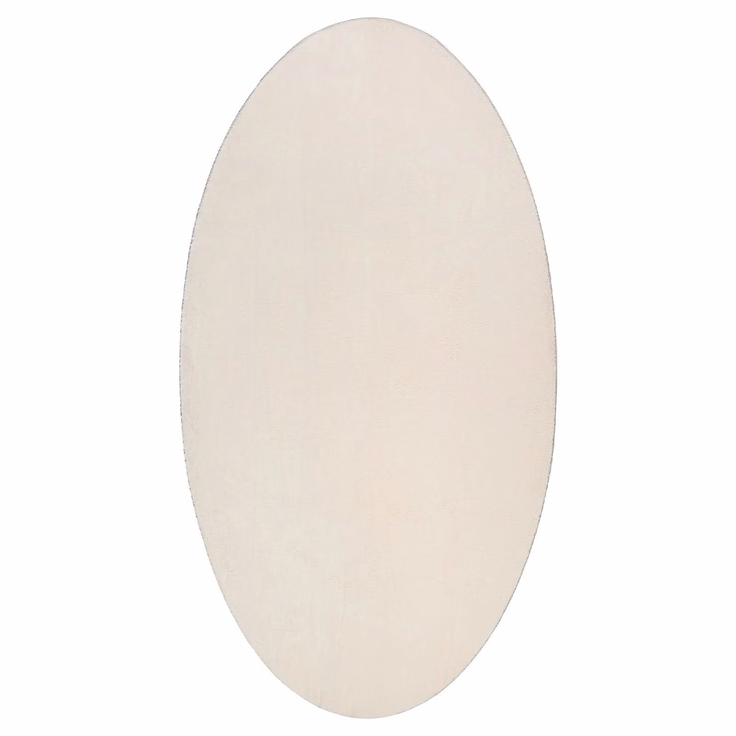 Berkfield Home Huarte Oval Wool Rug in Beige, W: 100 cm x D: 200 cm – 2