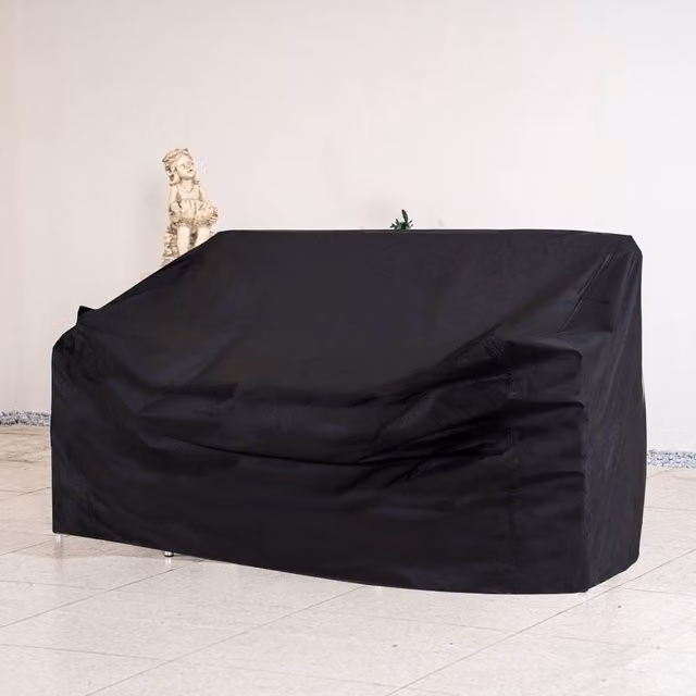 Direct Wicker Black Polyester Protective Cover for Bistro Garden Sets – 1