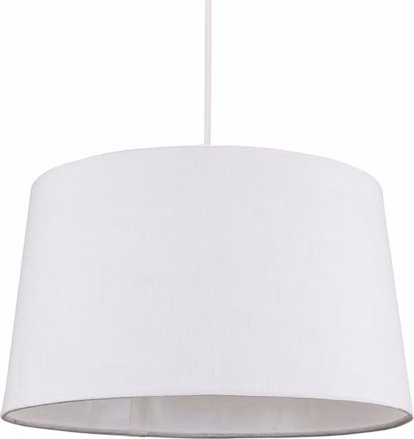 ValueLights Modern White Fabric Cone Ceiling Pendant Light Shade