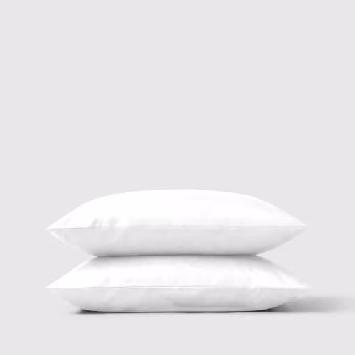 Bedable Cotton Sateen Pillowcase Pair, White, W/H: 50 x 75 cm, 460 Thread Count, Envelope Closure – 1