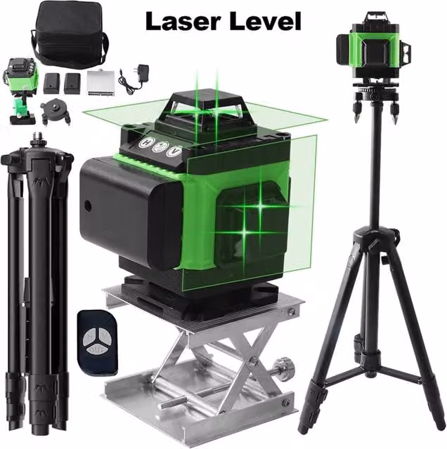 Nordara 4D 16 Lines Green Laser Level W: 1000 cm, D: 52 cm, H: 52 cm – 1