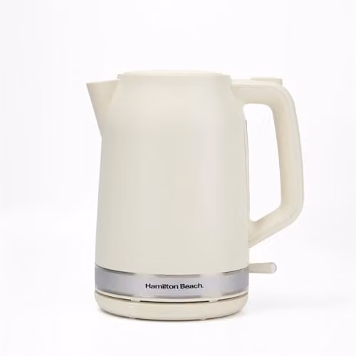 Hamilton Beach Ella Electric Kettle with Auto Shut Off, 1.7 l, Beige