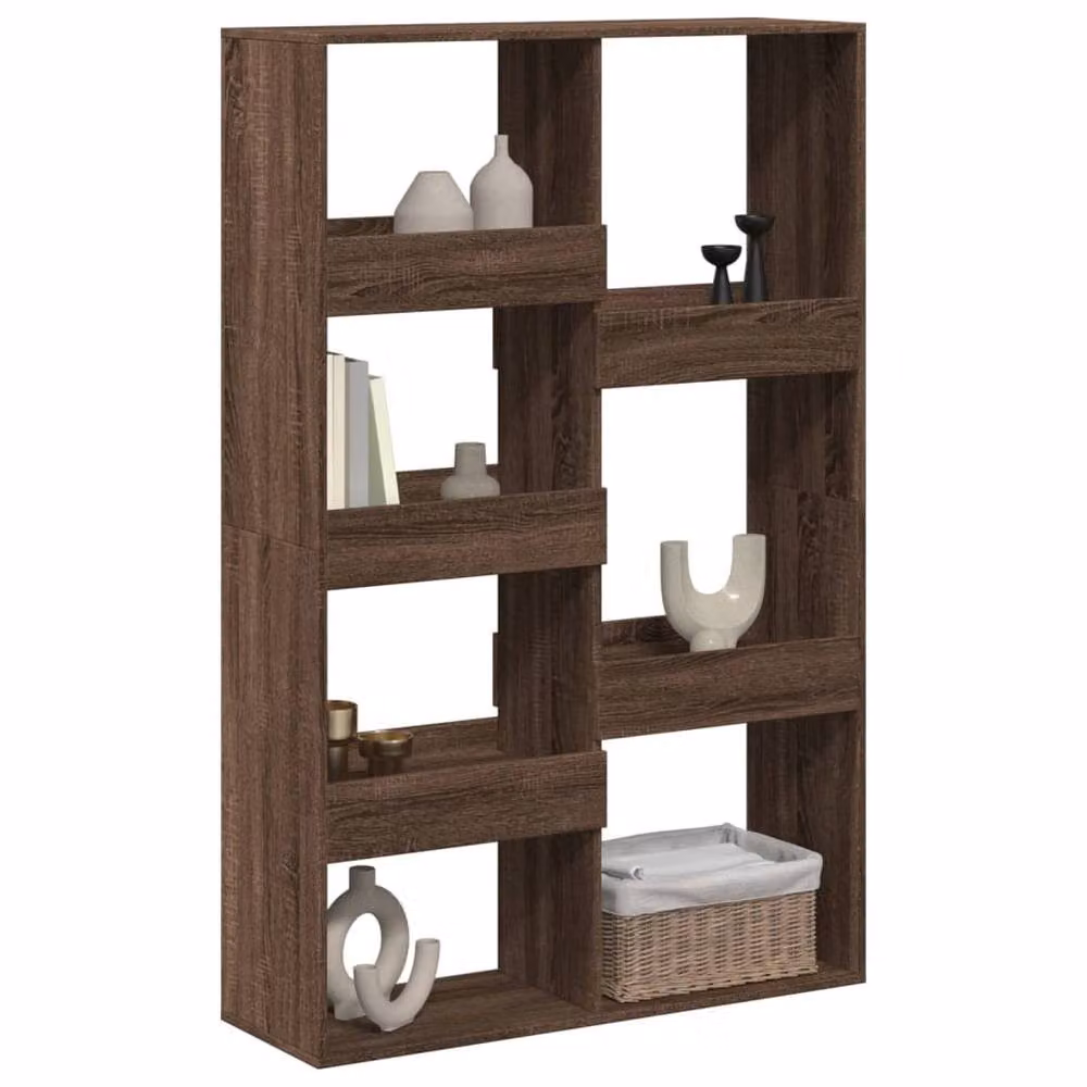 Berkfield Home Brown Oak Room Divider, W/D/H: 100 x 33 x 155.5 cm – 2