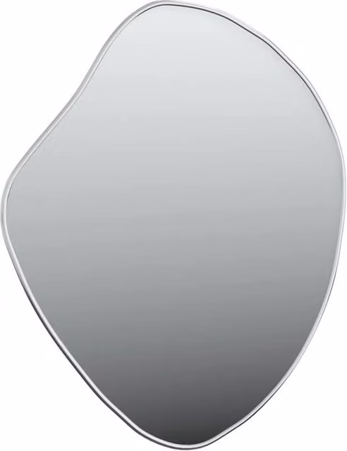 Berkfield Home Rectangular Wall Mirror in Silver, W: 60 cm, H: 50 cm