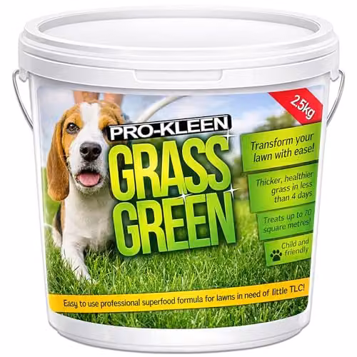 Pro-Kleen Professional Slow Release Lawn Fertiliser, 2.5kg, NPK 20-5-10 with Magnesium and Calcium