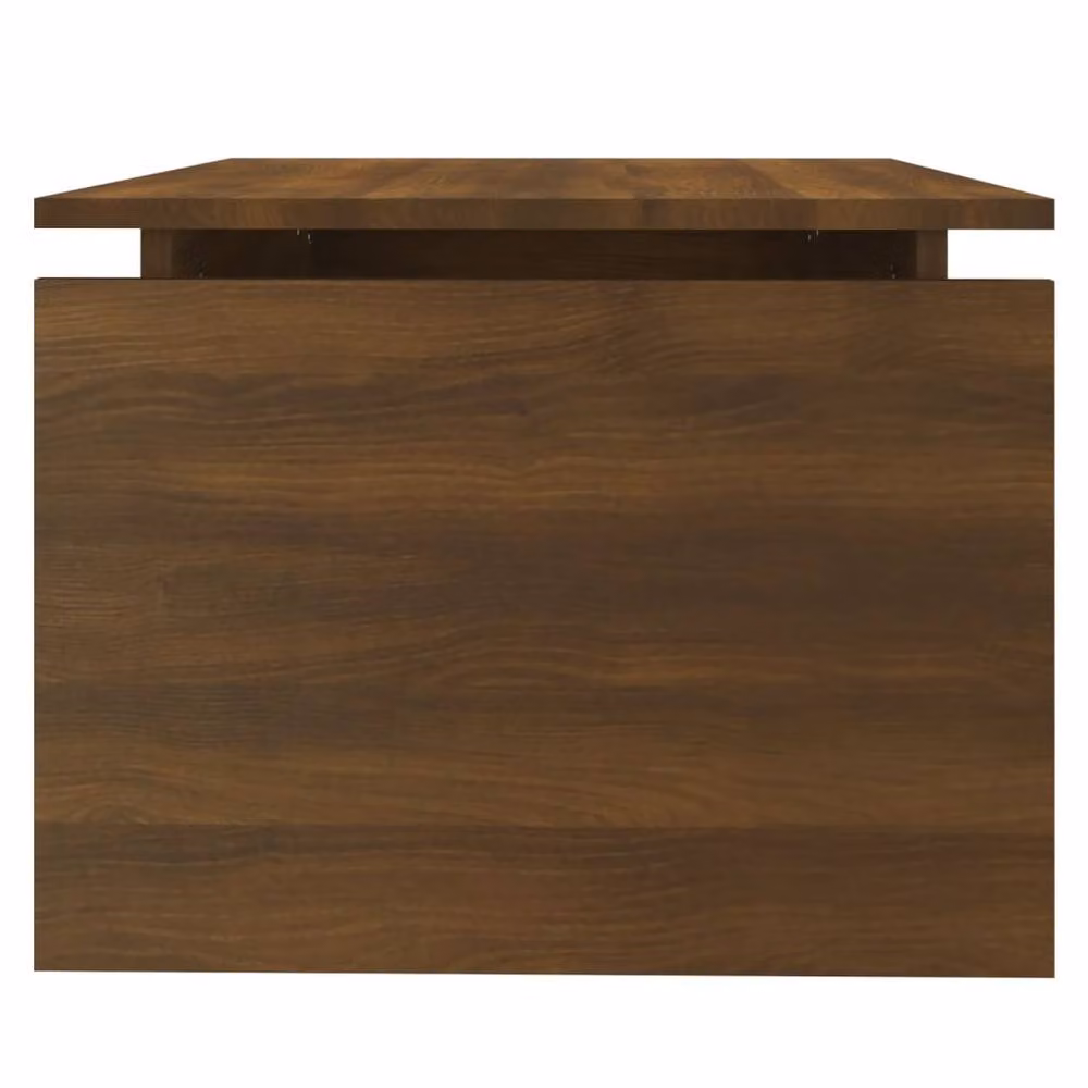 Berkfield Home Brown Oak Coffee Table, W: 68 cm, D: 50 cm, H: 38 cm – 3