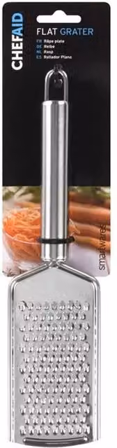 Chef Aid Stainless Steel Fine Rectangular Cheese Grater in Silver