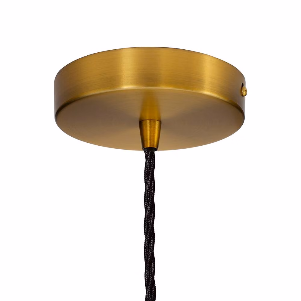 SE Home Worcester Pendant Light in French Grey, Antique Gold and Black – 3
