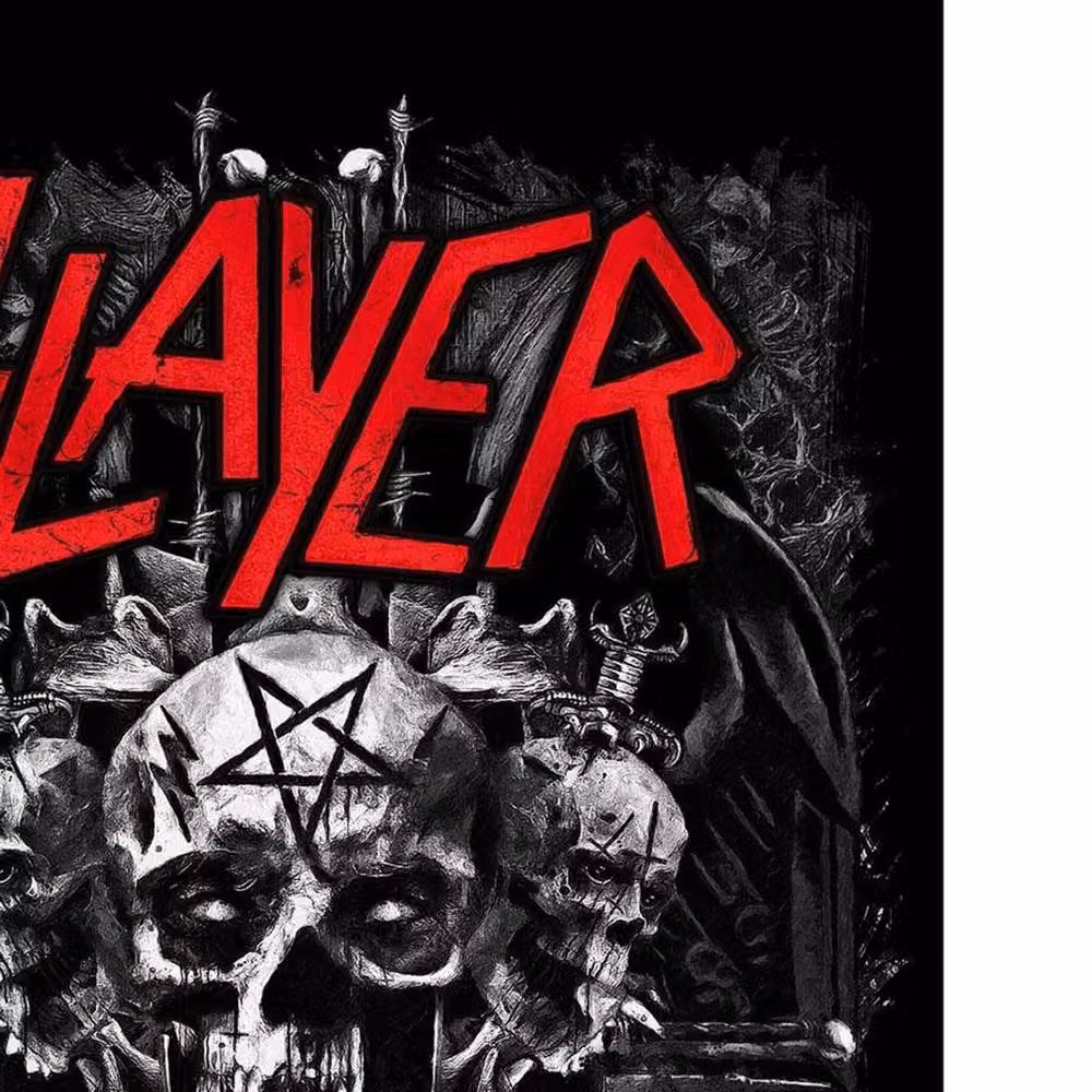 Slayer Demonic Graphic Textile Wall Poster in Black – 2