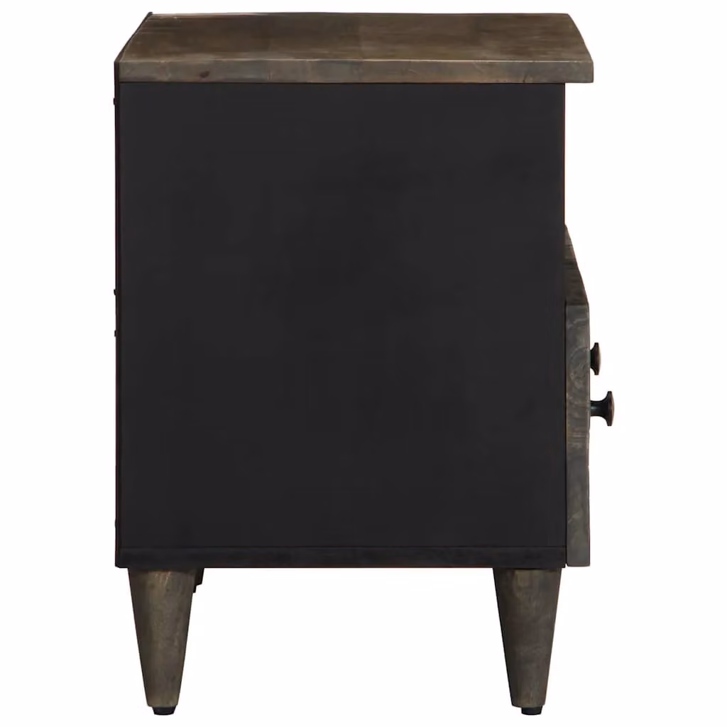 Berkfield Home Light Grey Mango Wood TV Cabinet W/D/H: 70 x 33.5 x 46 cm – 3