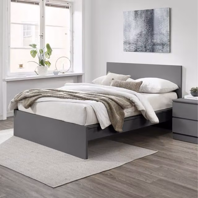 Birlea Oslo Double Bed in Grey