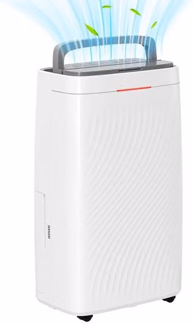 Rolipo 16L Multi-Mode Dehumidifier with Wheels, White – 1