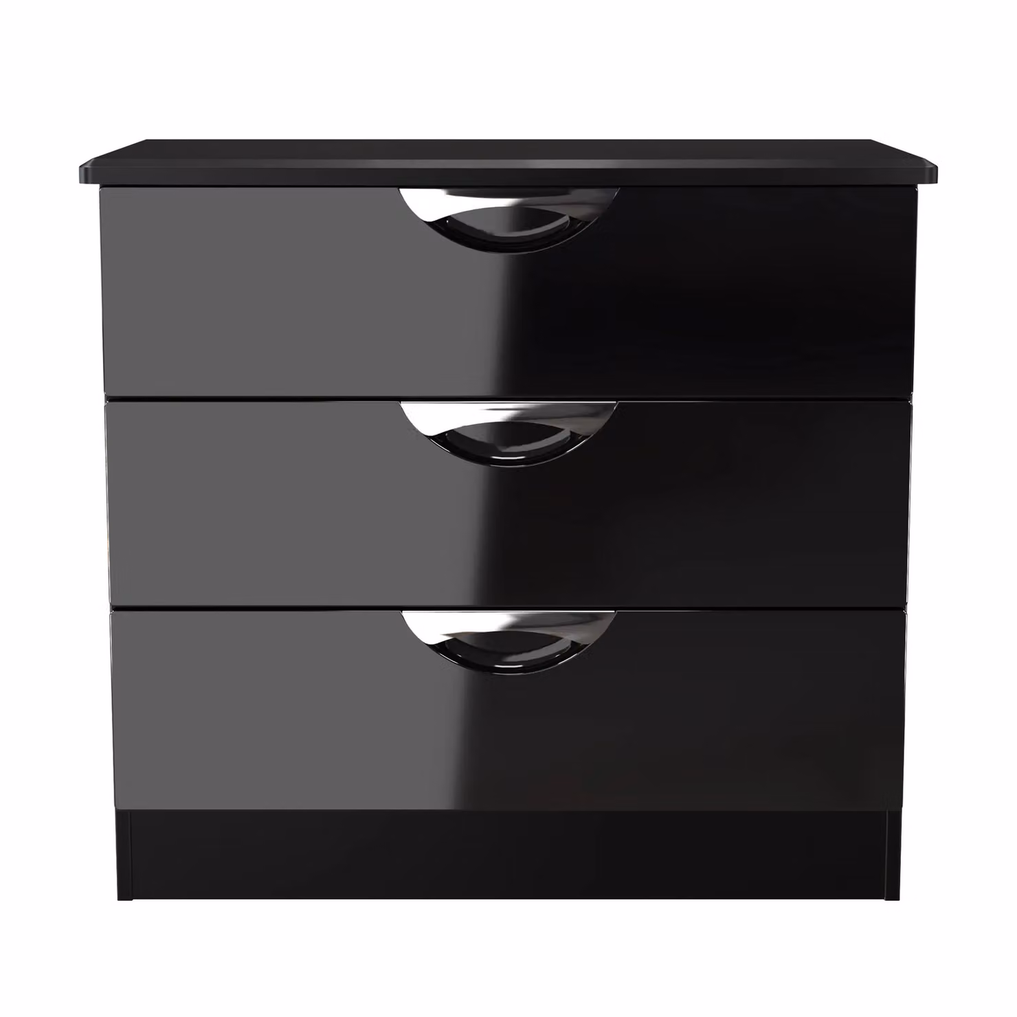 Ready Assembled 2 U Holborn 3 Drawer Chest in Black – 2