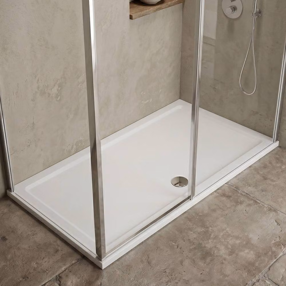 Balterley Premium Slip Resistant Rectangular Shower Tray, White, W: 140 cm, D: 70 cm – 2