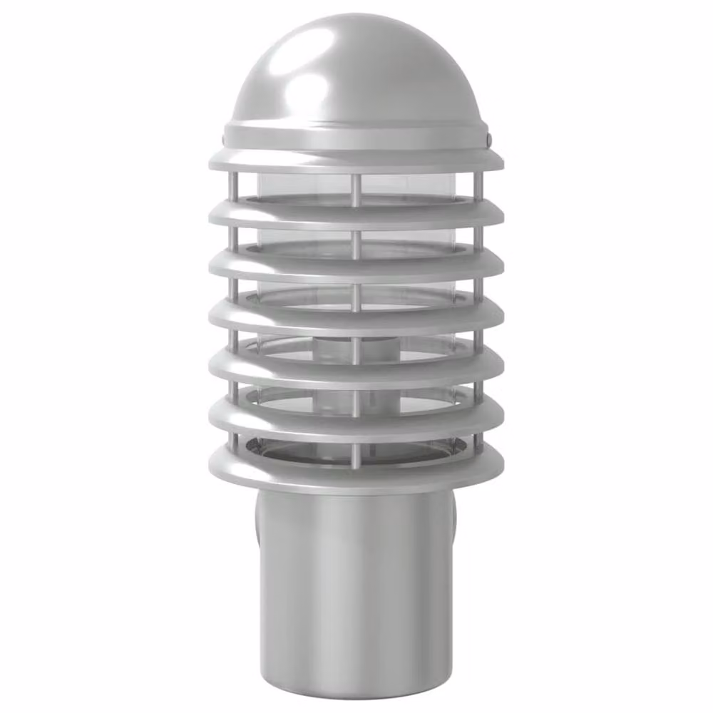 Berkfield Home Silver Stainless Steel Outdoor Wall Lights, 2 Pack – 3
