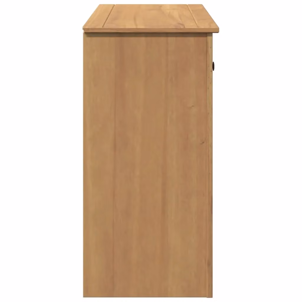 Berkfield Home Panama Sideboard with Drawer in Brown Solid Pine Wood, W/D/H: 93 x 40 x 80 cm – 4