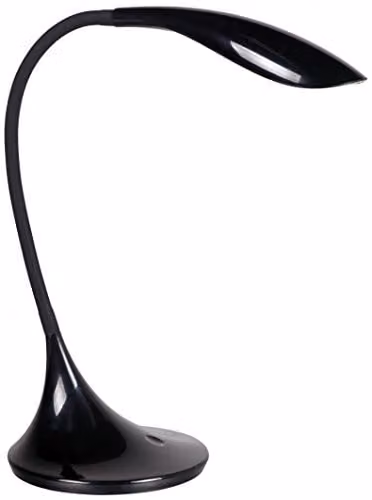 Lifemax Dimmable LED Table Lamp in Black for Reading and Task Work
