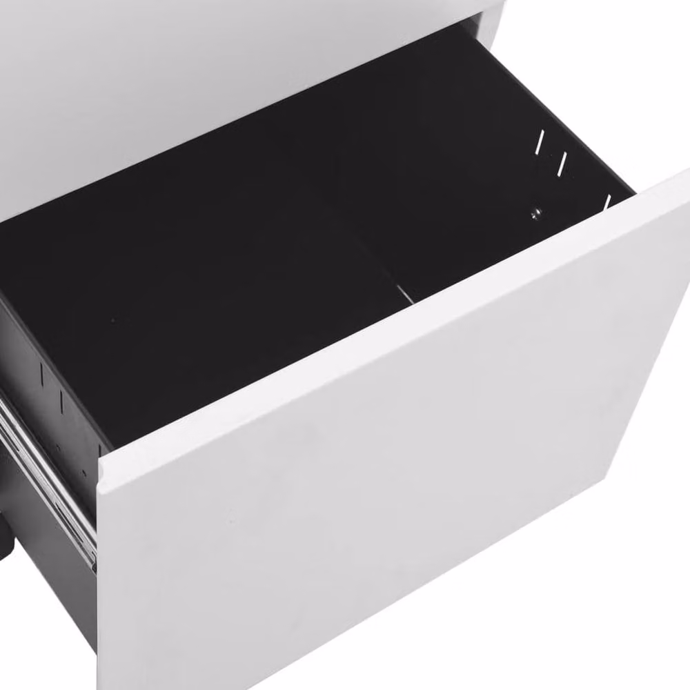 Berkfield Home Mobile File Cabinet in Light Grey Metal with Lock and Castors, W/D/H: 39 x 45 x 67 cm – 2
