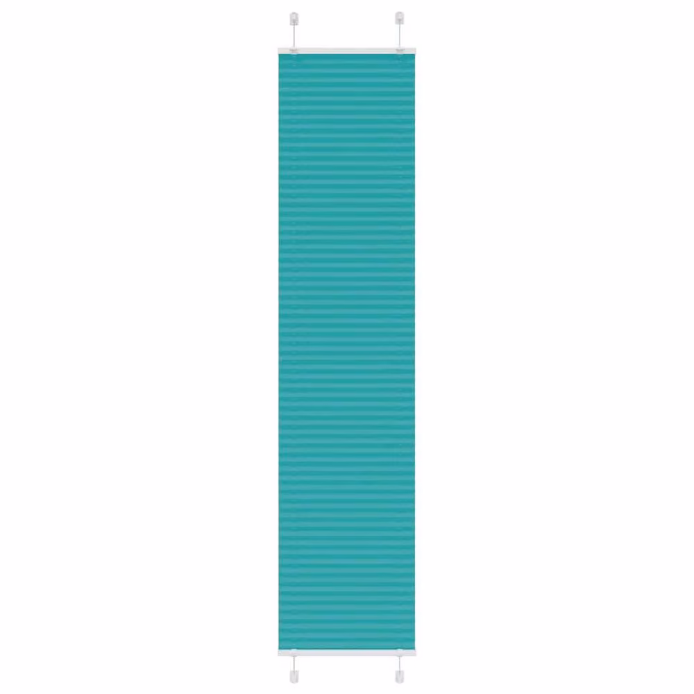 Berkfield Home Single Pleat Polyester Blind in Petrol Green, W: 40 cm, H: 200 cm – 2