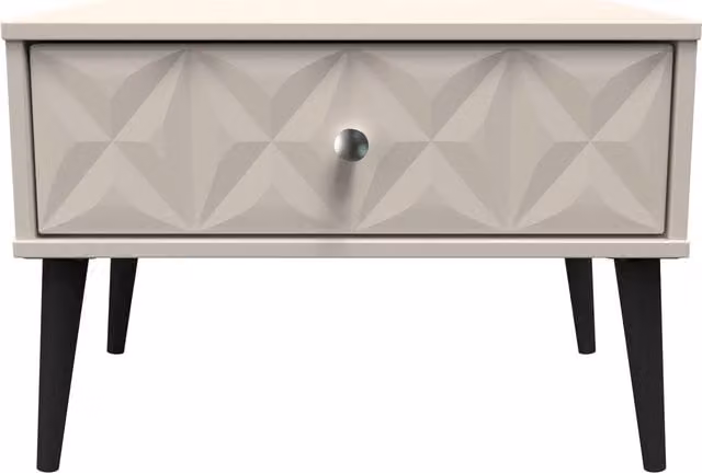 2 U Toledo Wide 1 Drawer Side Table in Taupe