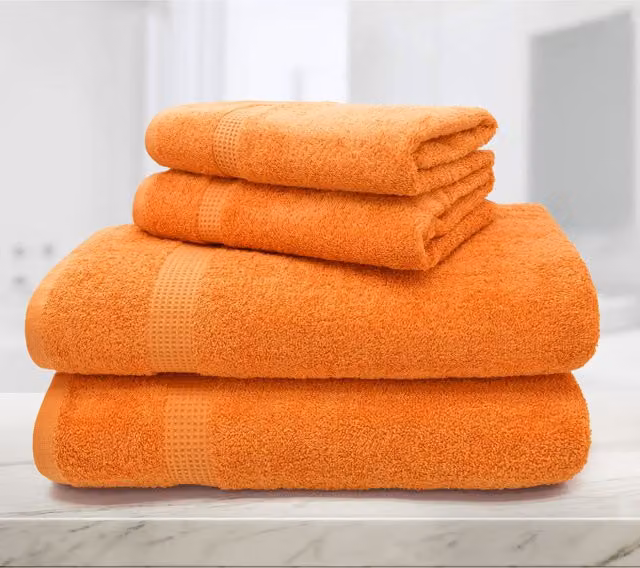 Mayfair Luxury Orange Cotton Terry Hand Towel, 600 gsm
