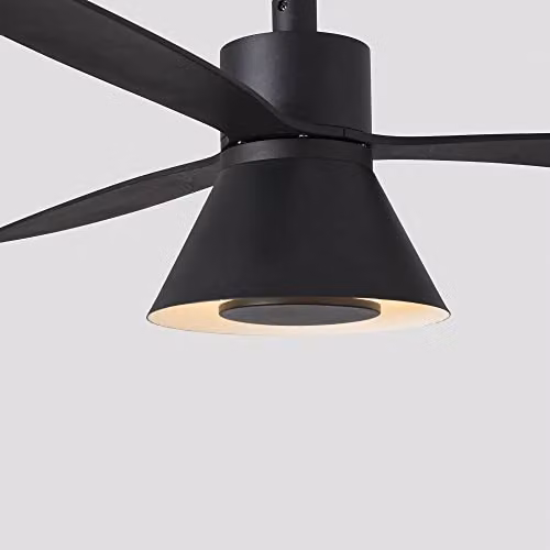 Netlighting Amelia Tuya Smart LED Ceiling Fan with Cone Design, Black, 132 cm – 4
