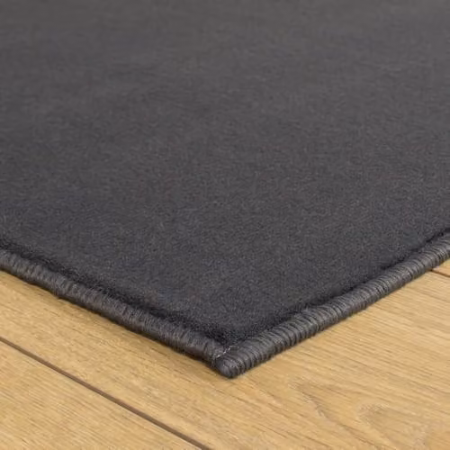 runrug Plain Grey Hallway Runner Rug, W/D/H: 60 x 240 x 0.9 cm – 4