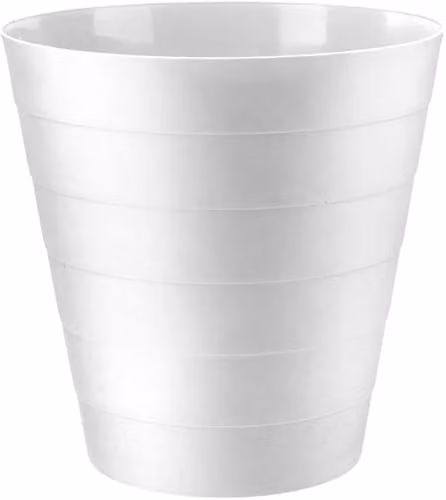 MantraRaj 6L Round Plastic Waste Paper Bin in White – 1