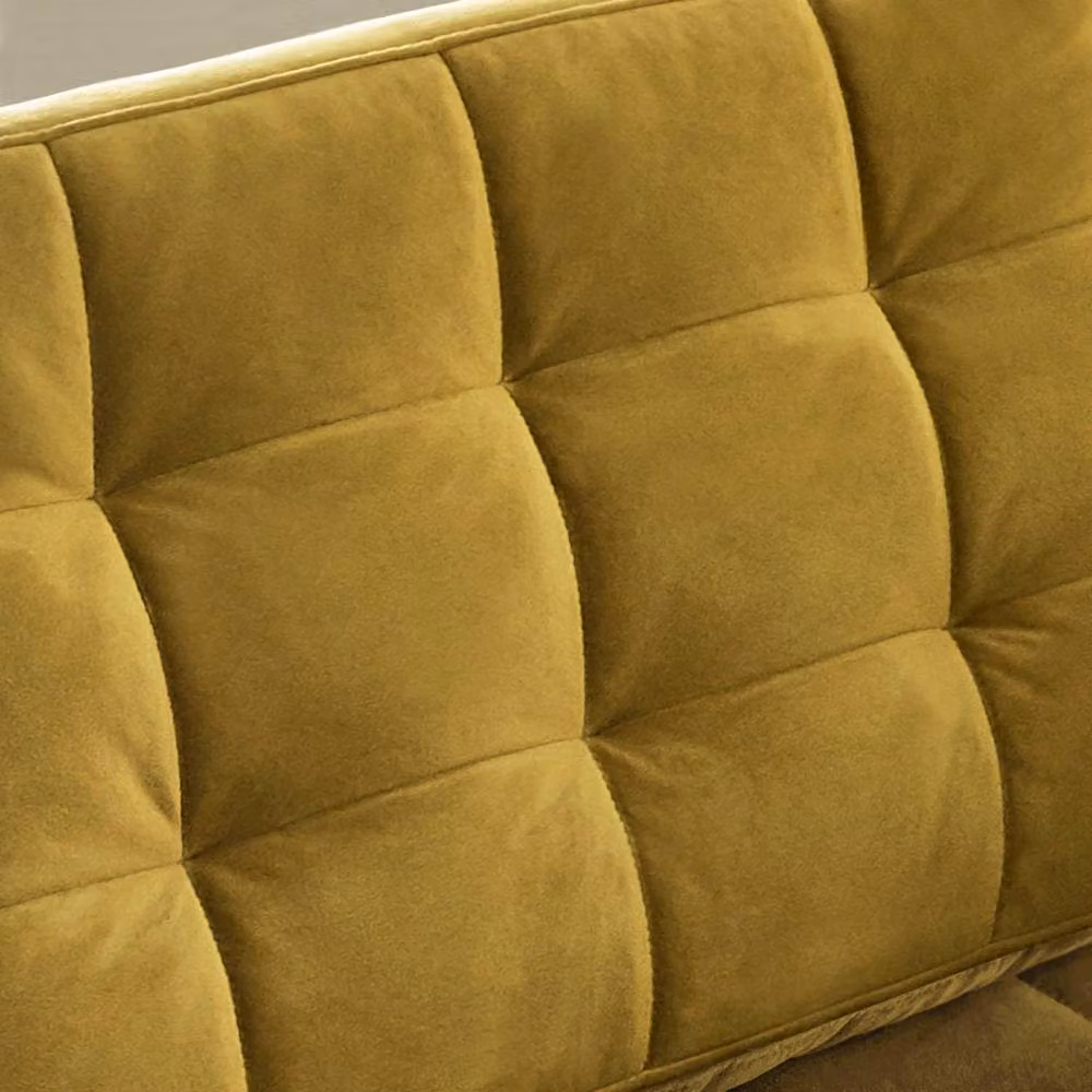 FurnitureboxUK Jade Velvet Chesterfield Armchair in Yellow – 3
