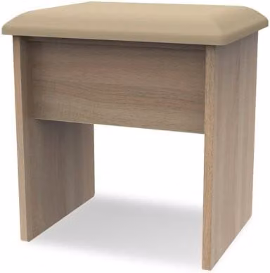 Welcome Furniture Avon Dressing Table Stool in Beige