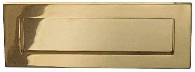 Golden Grace Polished Brass Victorian Letter Plate