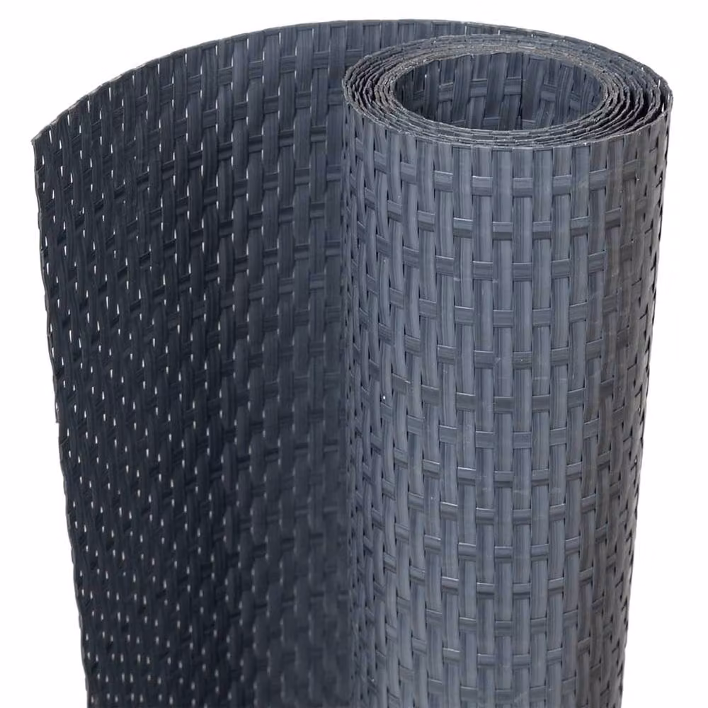 Berkfield Home Anthracite Poly Rattan Balcony Screen, W: 500 cm, H: 80 cm – 2