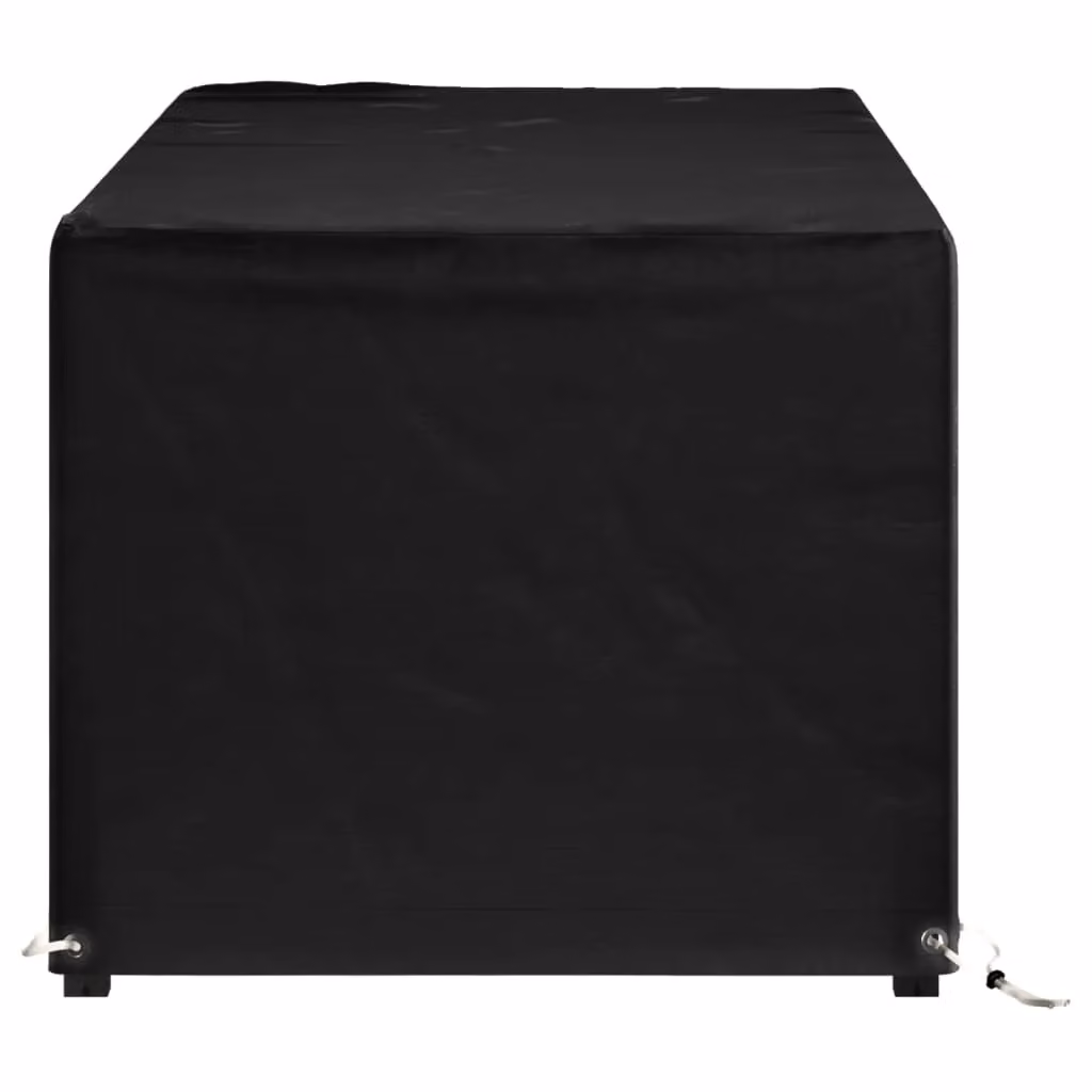 Berkfield Home Rectangular Garden Furniture Cover with 8 Eyelets, Black, W/D/H: 192 x 82 x 65 cm – 3