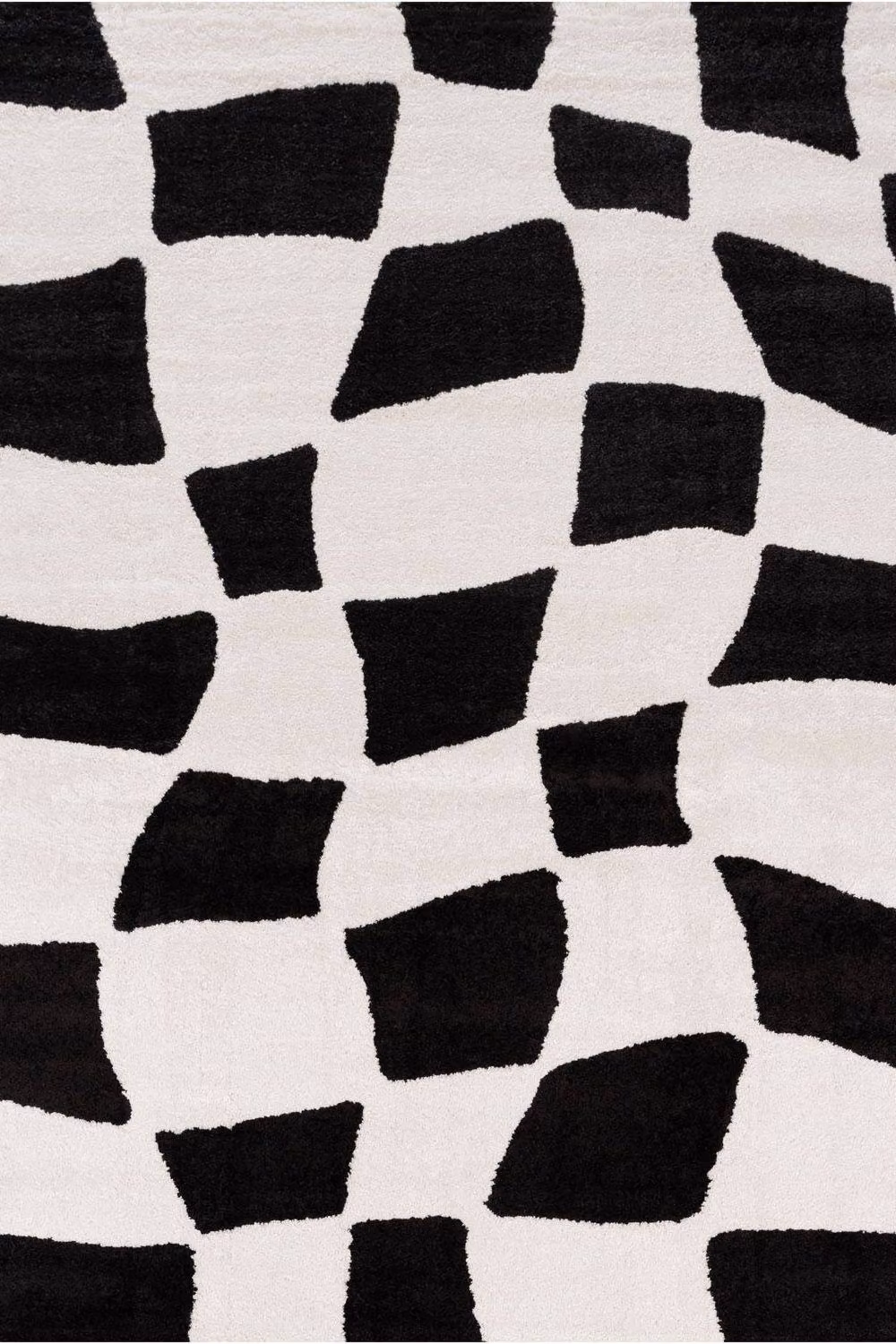THE RUGS Joli Black Checkerboard Soft and Dense Pile Rectangular Rug, W: 80 cm, L: 150 cm – 2