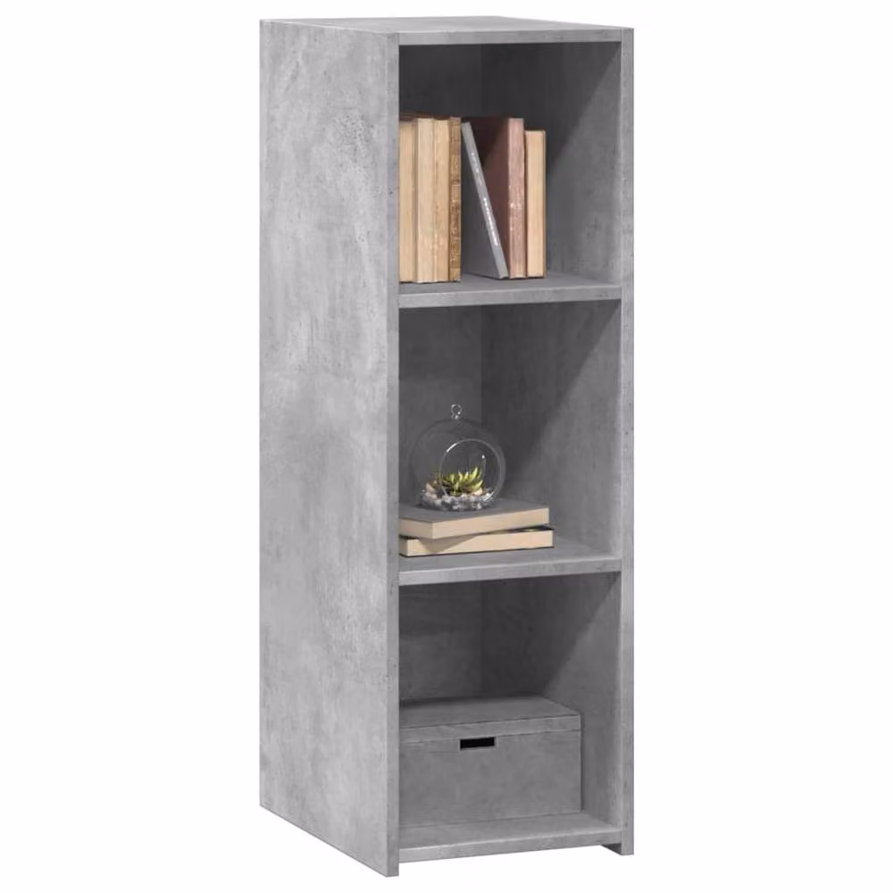 Berkfield Home Modern Sideboard in Concrete Grey, W/D/H: 30 x 41 x 93 cm