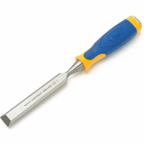 Irwin Marples MS500 S/Touch Bevel Chisel, 3/4 Inch, Hardened Steel, Blue and Multicolour