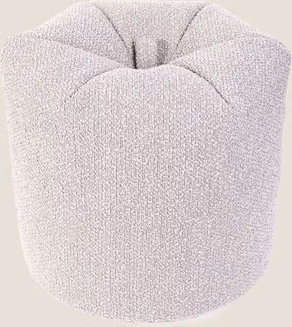 Kaikoo Cream Bouclé Beanbag with Carry Handle and Refill Opening