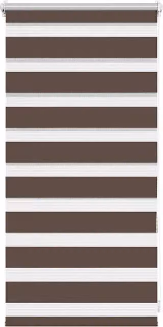 Berkfield Home Zebra Blind, Brown and White, W: 40 cm, H: 100 cm