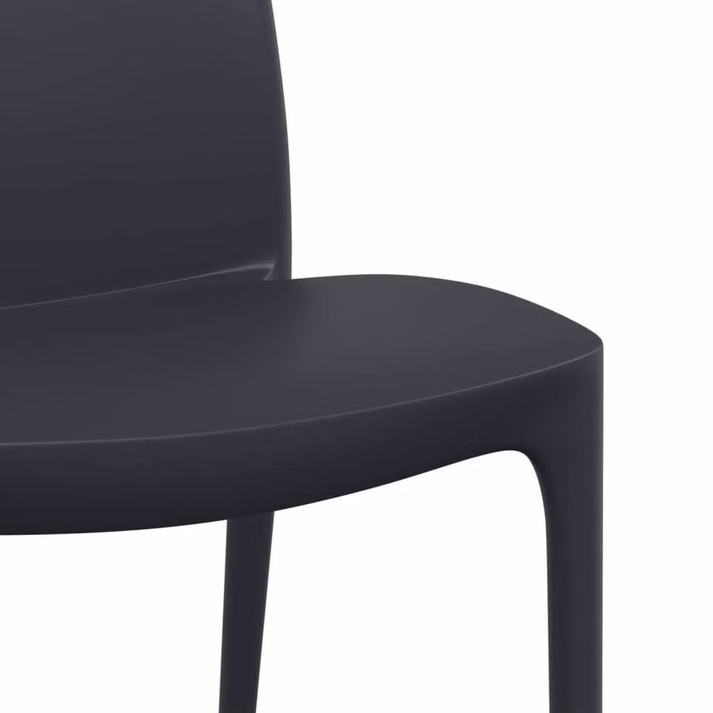 Berkfield Home Beautiful Modern Garden Chairs, 2 Pack, Anthracite, W/D/H: 50 x 46 x 80 cm – 5