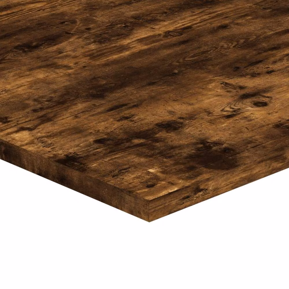 Berkfield Home Set of 4 Wall Mounted Shelves in Smoked Oak Brown, W: 80 cm, D: 40 cm, H: 1.5 cm – 3