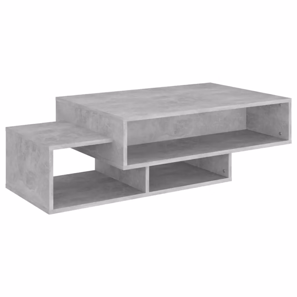 Berkfield Home Modern Rectangular Coffee Table in Concrete Grey, W/D/H: 105 x 55 x 32 cm – 2